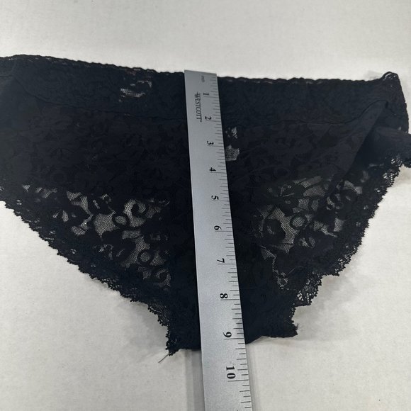 George Women's Size 7 Large Panty Lace Hip Hugger Black New With Tags - Picture 9 of 9